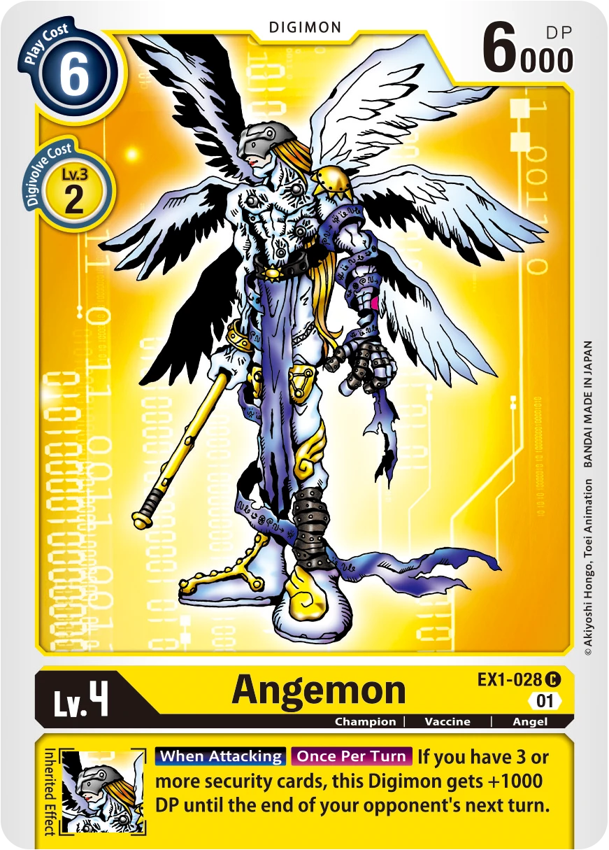 Digimon Card Game Sammelkarte EX1-028 Angemon