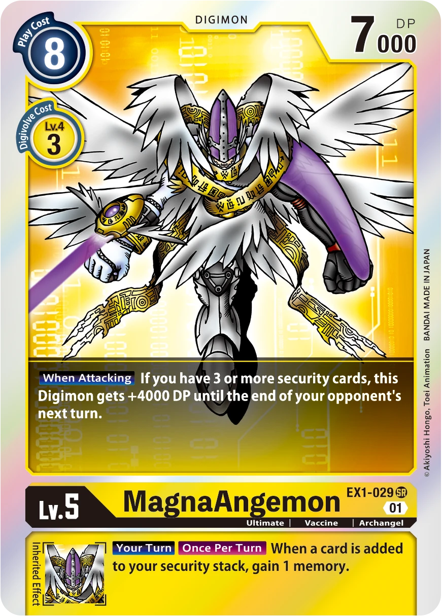 Digimon Card Game Sammelkarte EX1-029 MagnaAngemon