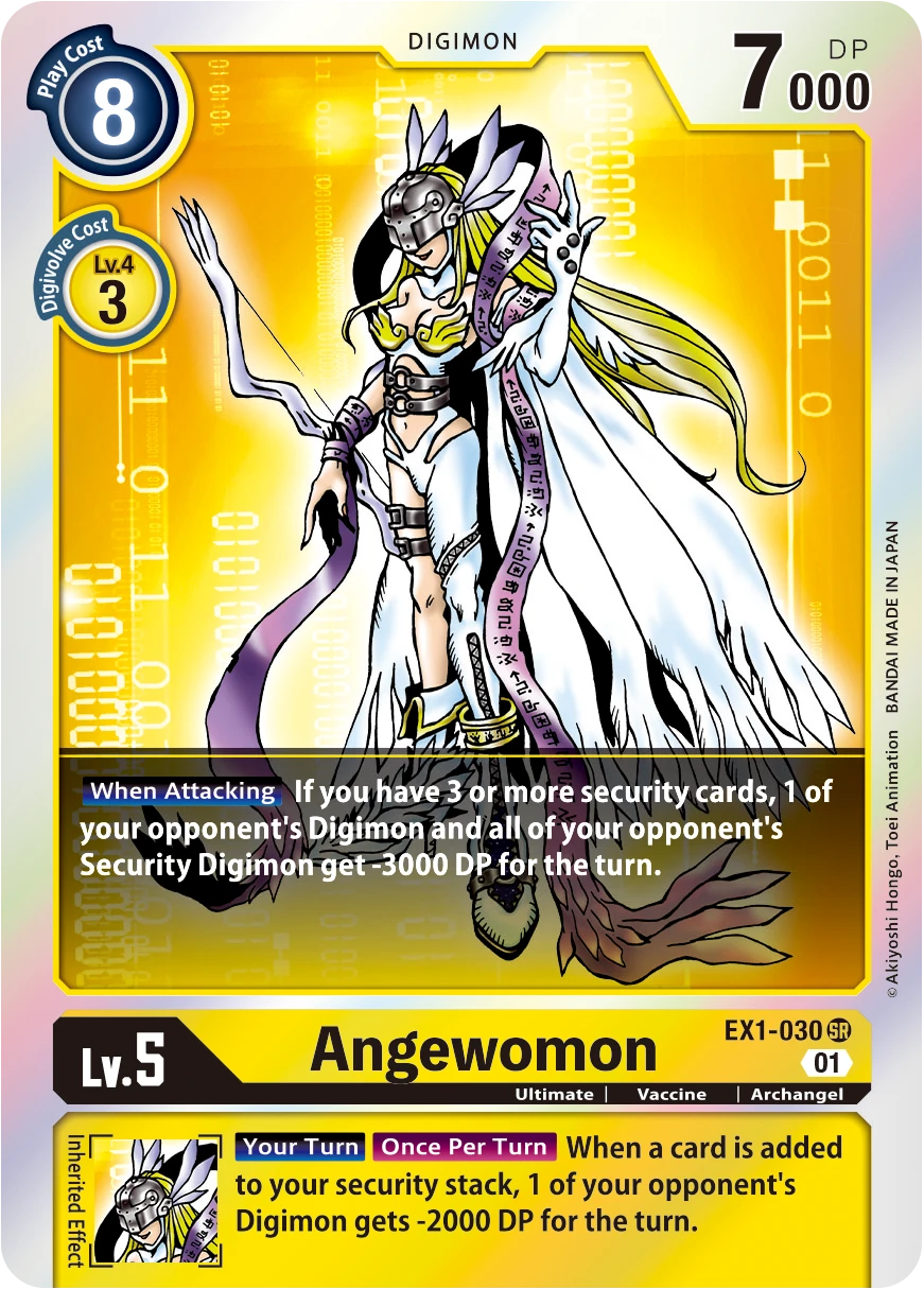 Digimon Card Game Sammelkarte EX1-030 Angewomon