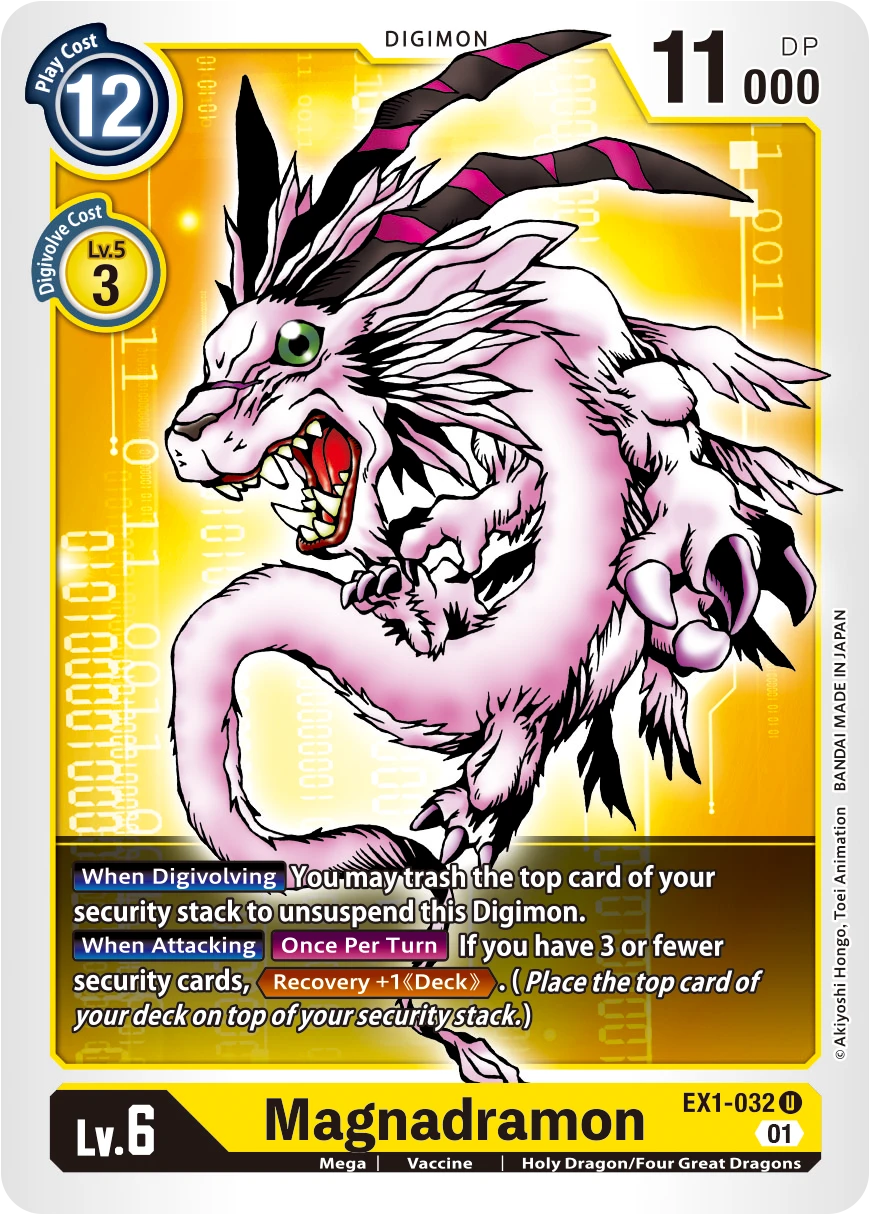 Digimon Card Game Sammelkarte EX1-032 Magnadramon