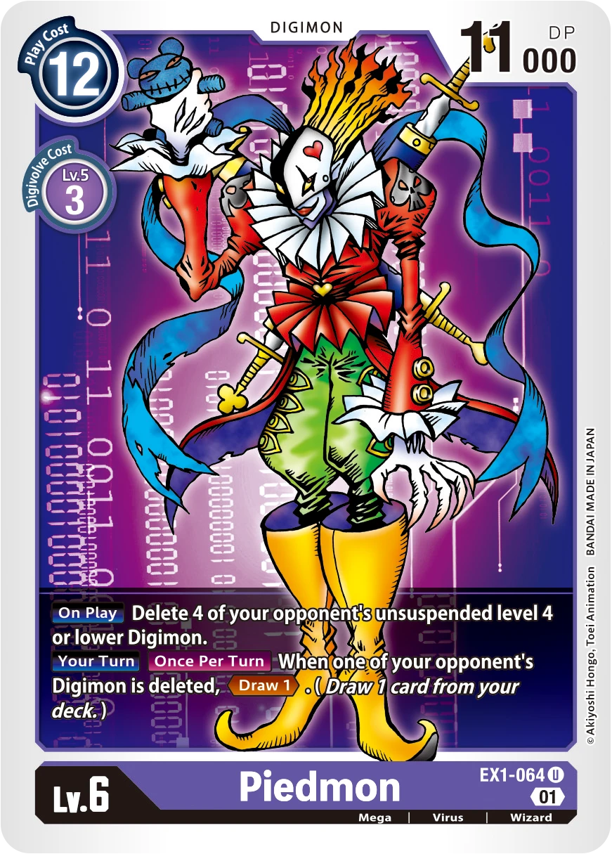 Digimon Card Game Sammelkarte EX1-064 Piedmon
