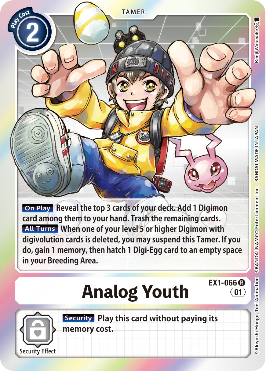 Digimon Card Game Sammelkarte EX1-066 Analog Youth