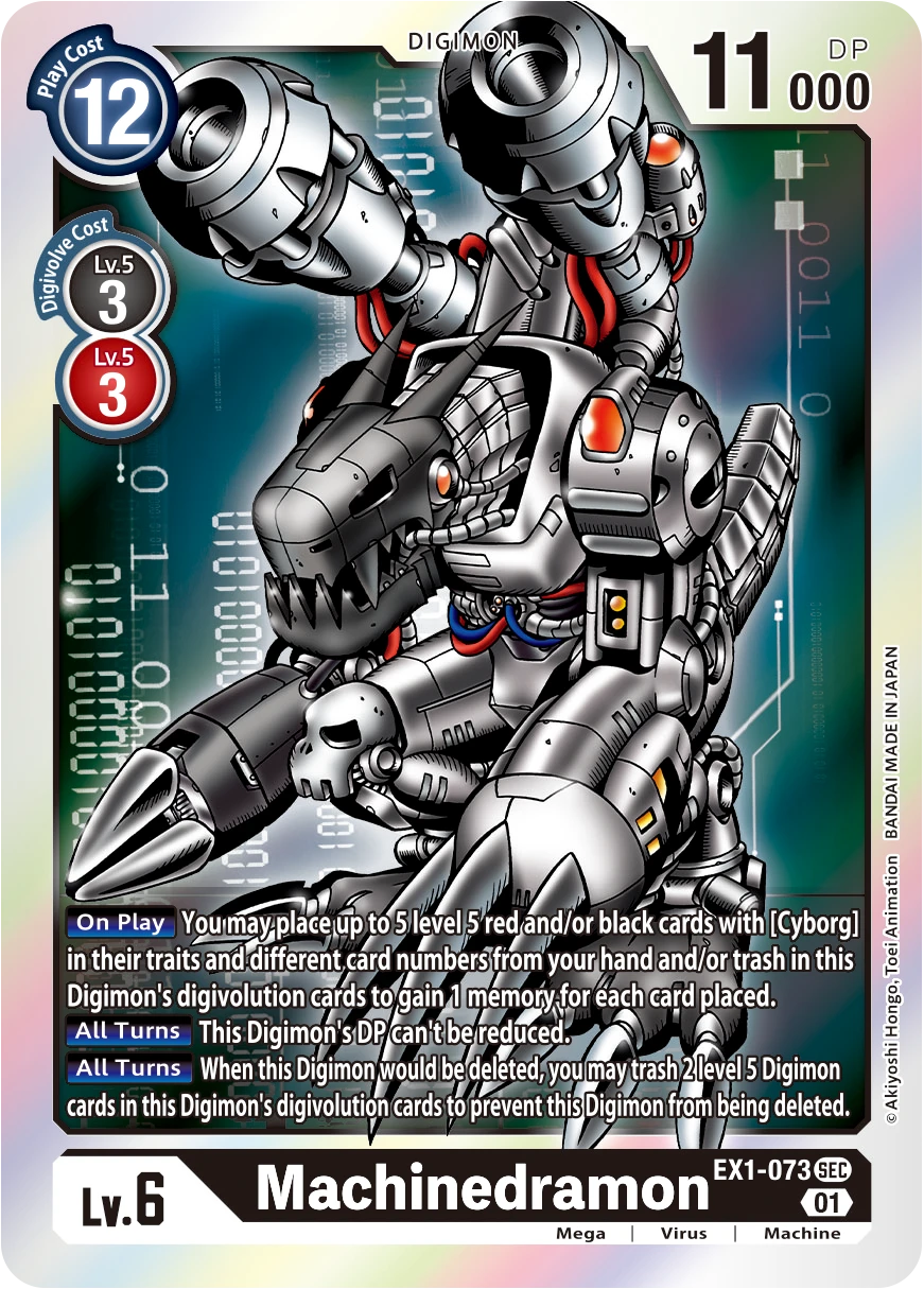 Digimon Card Game Sammelkarte EX1-073 Machinedramon