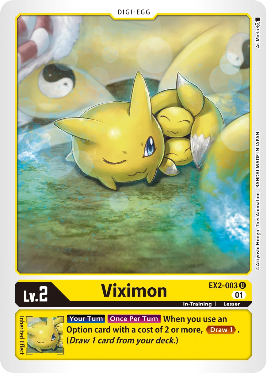 Digimon Card Game Sammelkarte EX2-003 Viximon