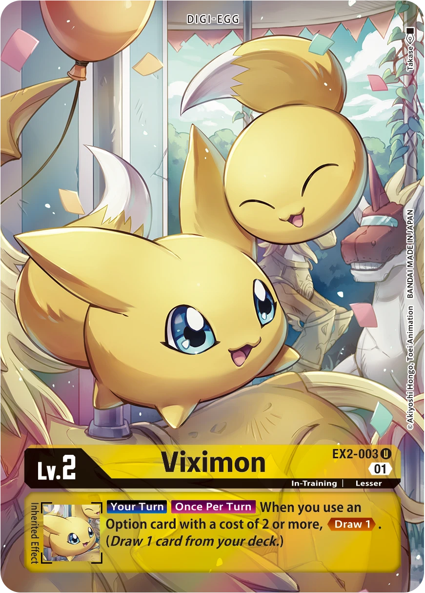 Digimon Card Game Sammelkarte EX2-003 Viximon alternatives Artwork 1