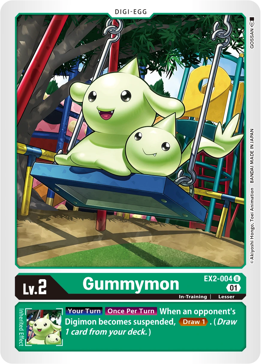 Digimon Card Game Sammelkarte EX2-004 Gummymon