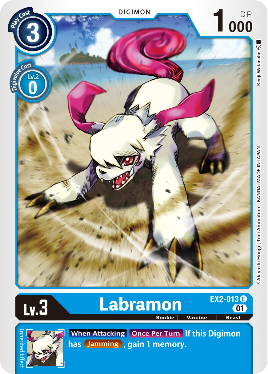 Digimon Card Game Sammelkarte EX2-013 Labramon
