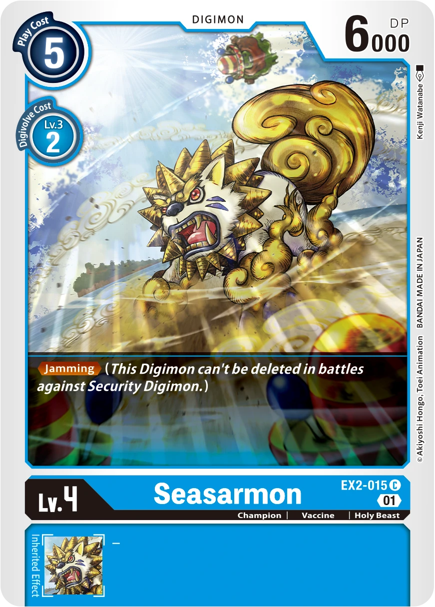 Digimon Card Game Sammelkarte EX2-015 Seasarmon