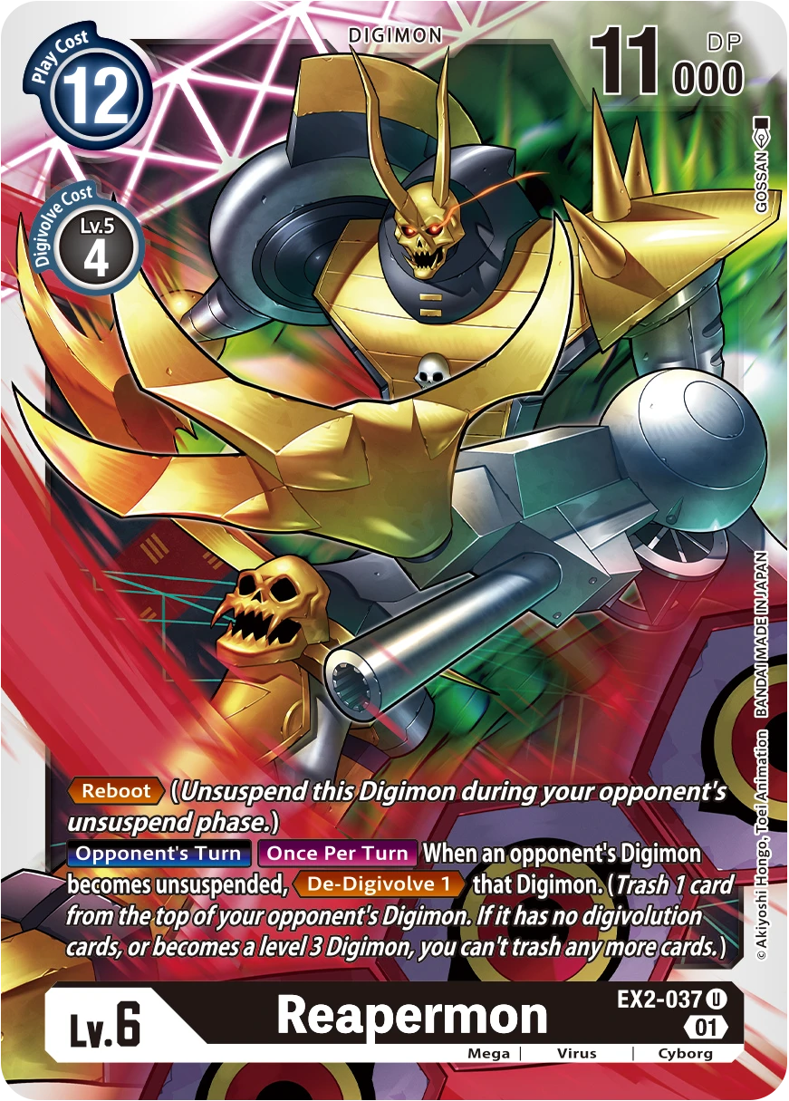 Digimon Card Game Sammelkarte EX2-037 Reapermon