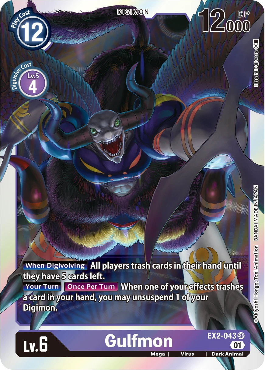 Digimon Card Game Sammelkarte EX2-043 Gulfmon
