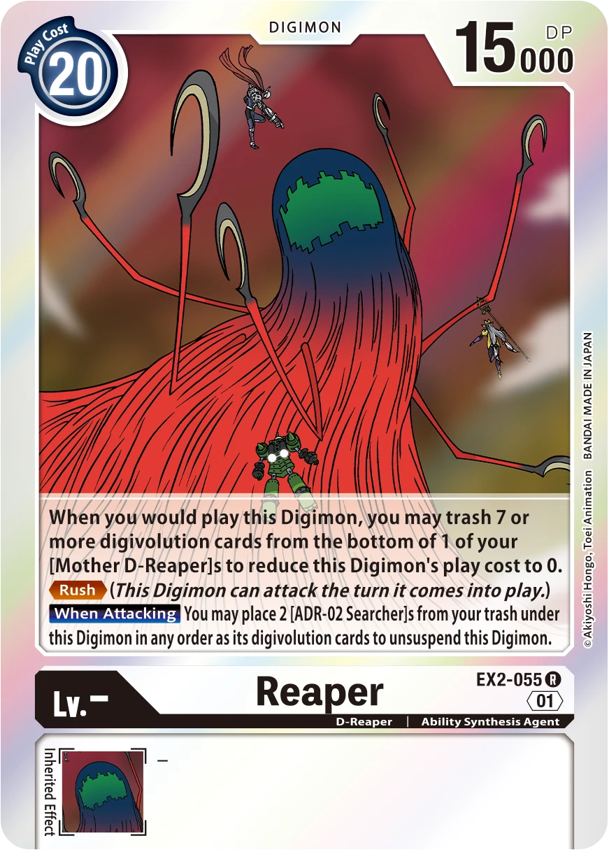 Digimon Card Game Sammelkarte EX2-055 Reaper