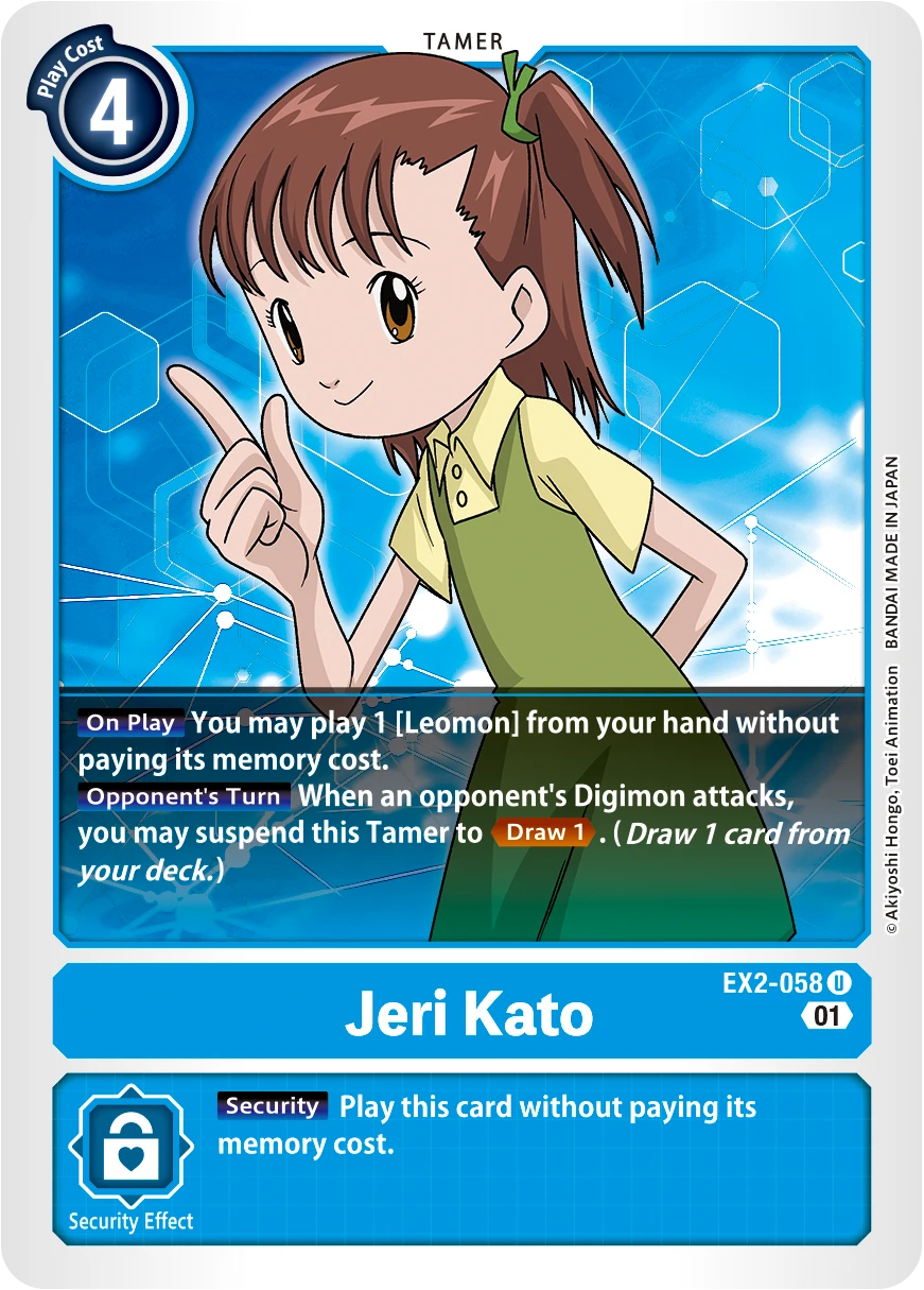 Digimon Card Game Sammelkarte EX2-058 Jeri Kato
