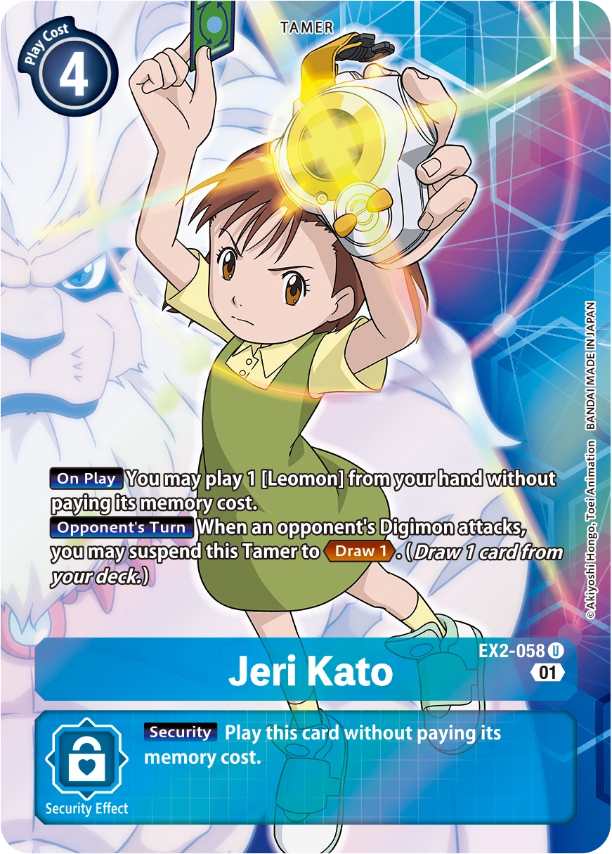 Digimon Card Game Sammelkarte EX2-058 Jeri Kato alternatives Artwork 1