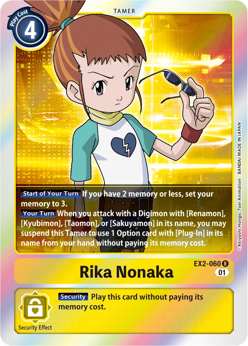 Digimon Card Game Sammelkarte EX2-060 Rika Nonaka
