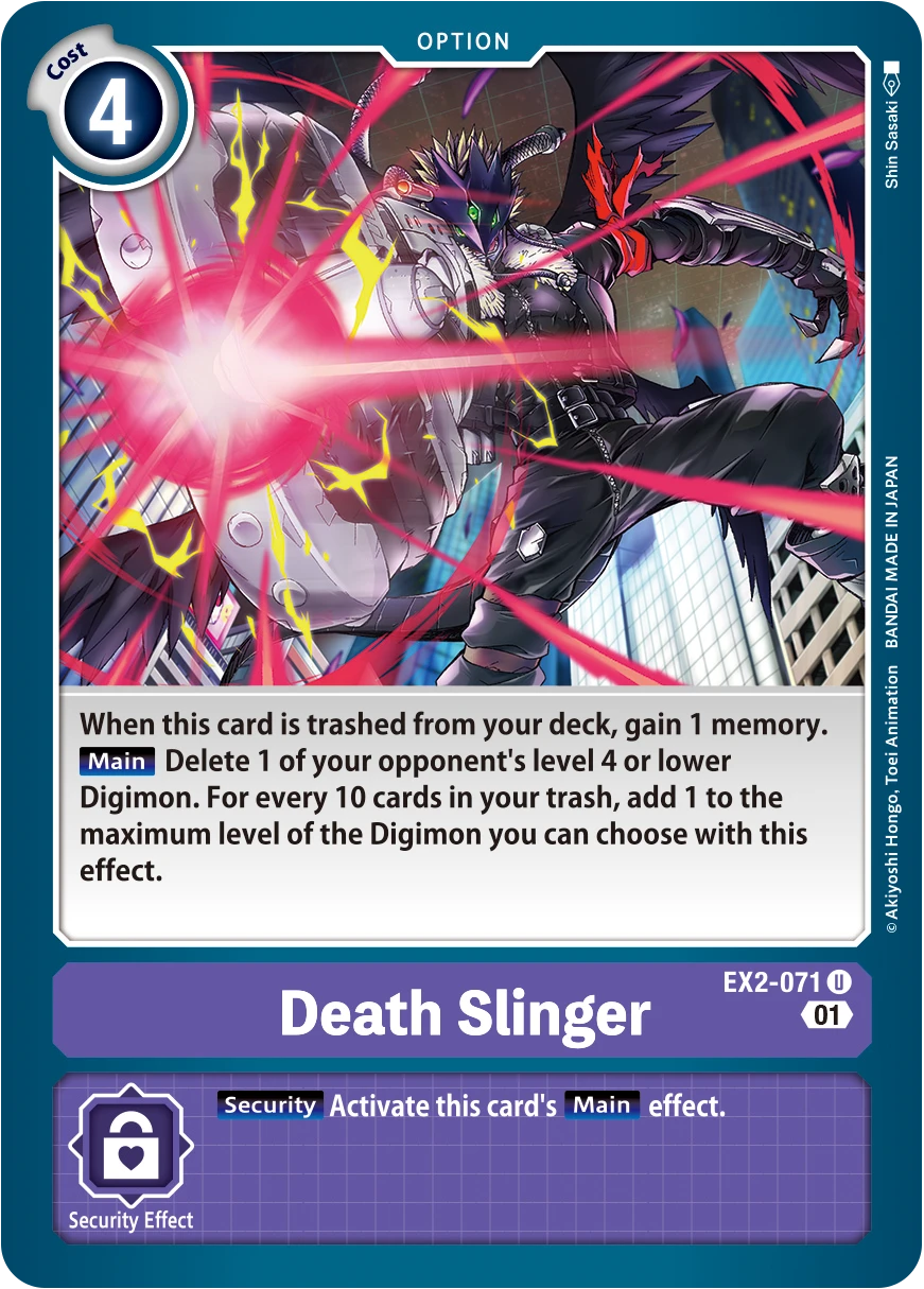 Digimon Card Game Sammelkarte EX2-071 Death Slinger