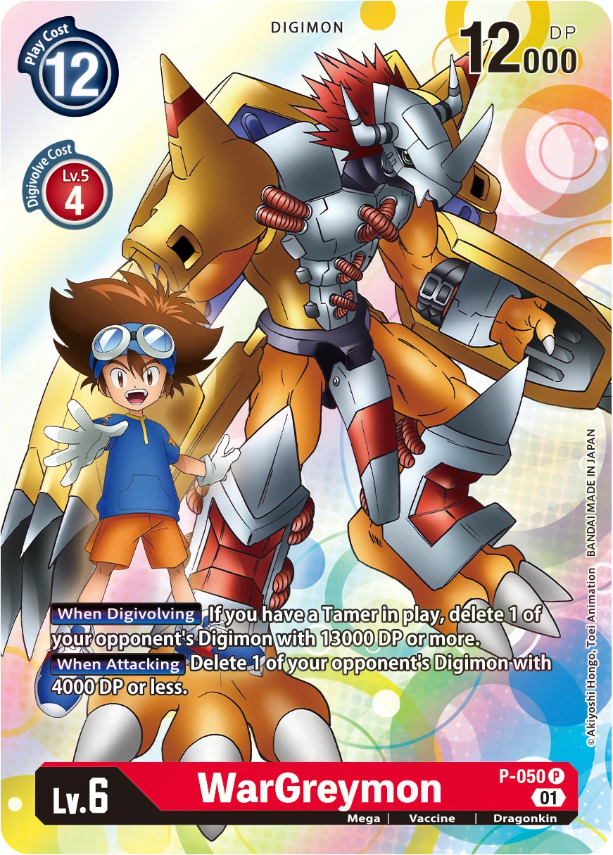 Digimon Card Game Sammelkarte P-050 WarGreymon
