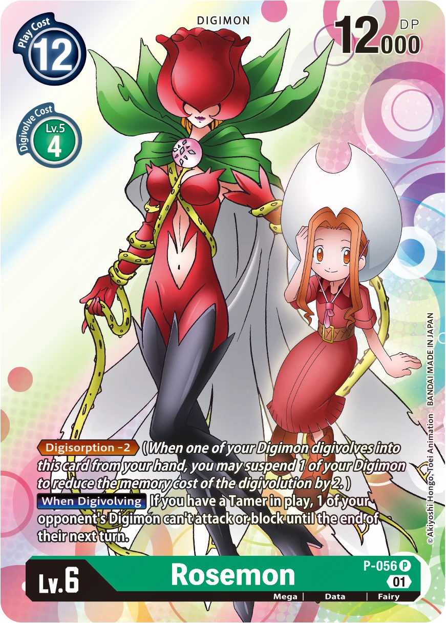 Digimon Card Game Sammelkarte P-056 Rosemon