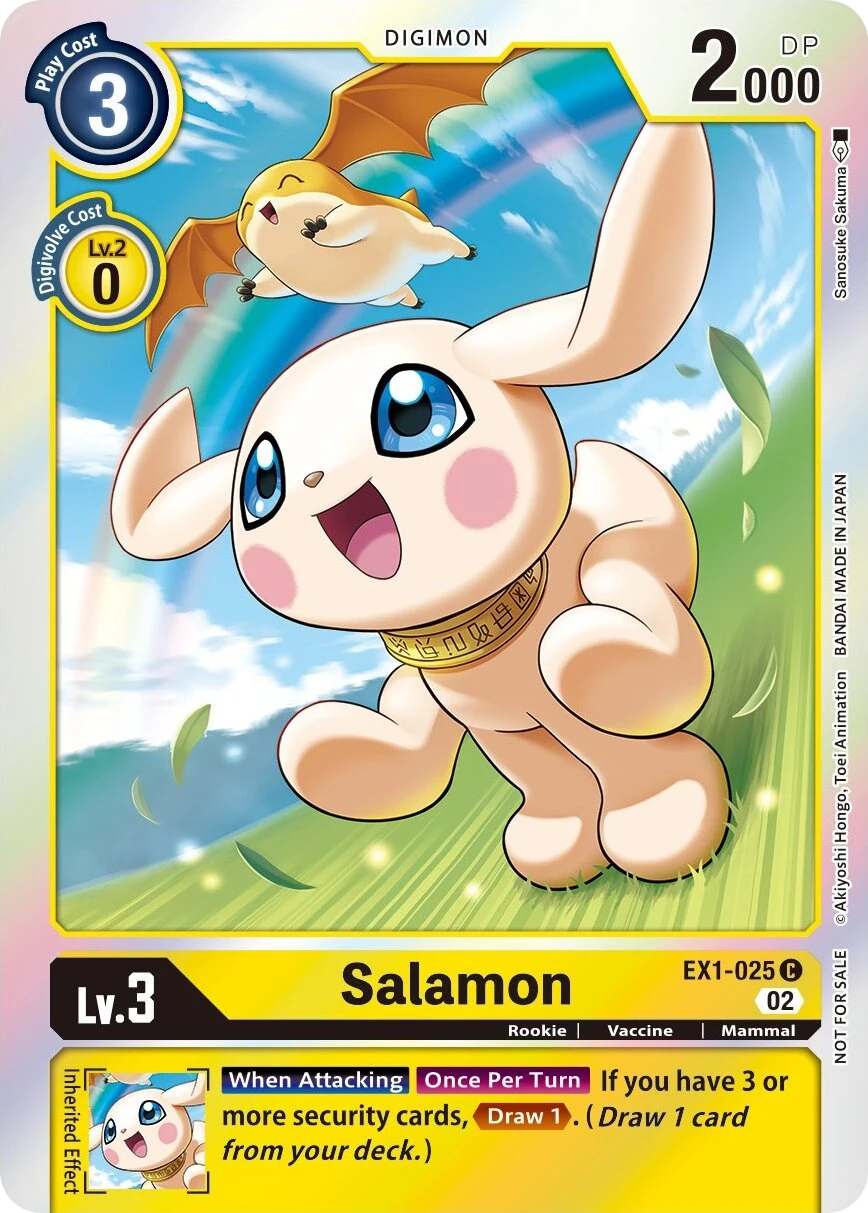 Digimon Card Game Sammelkarte EX1-025 Salamon alternatives Artwork 1