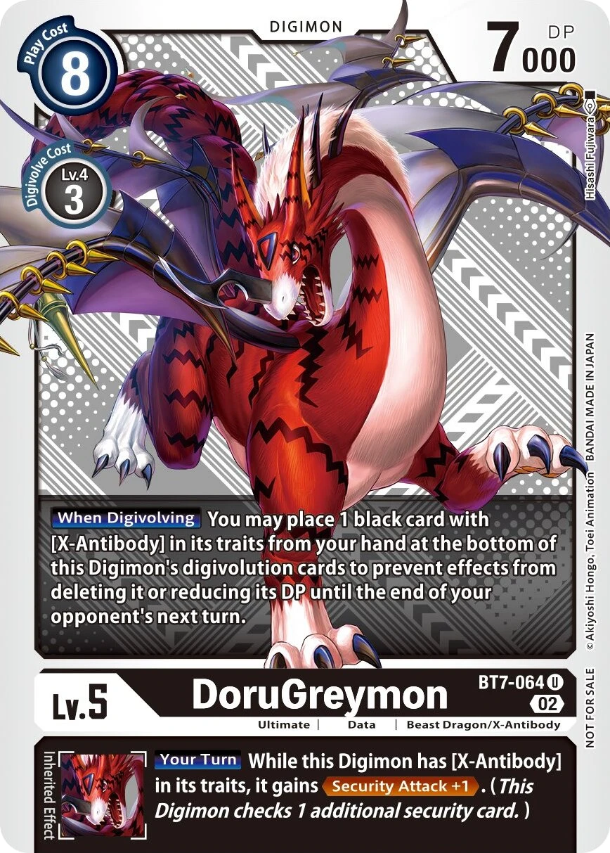 Digimon Card Game Sammelkarte BT7-064 DoruGreymon alternatives Artwork 2