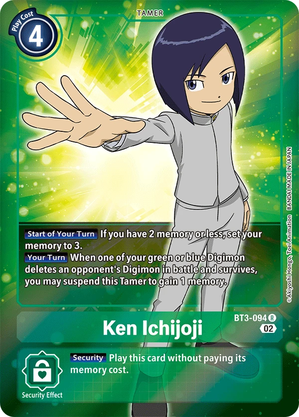 Digimon Card Game Sammelkarte BT3-094 Ken Ichijoji alternatives Artwork 1