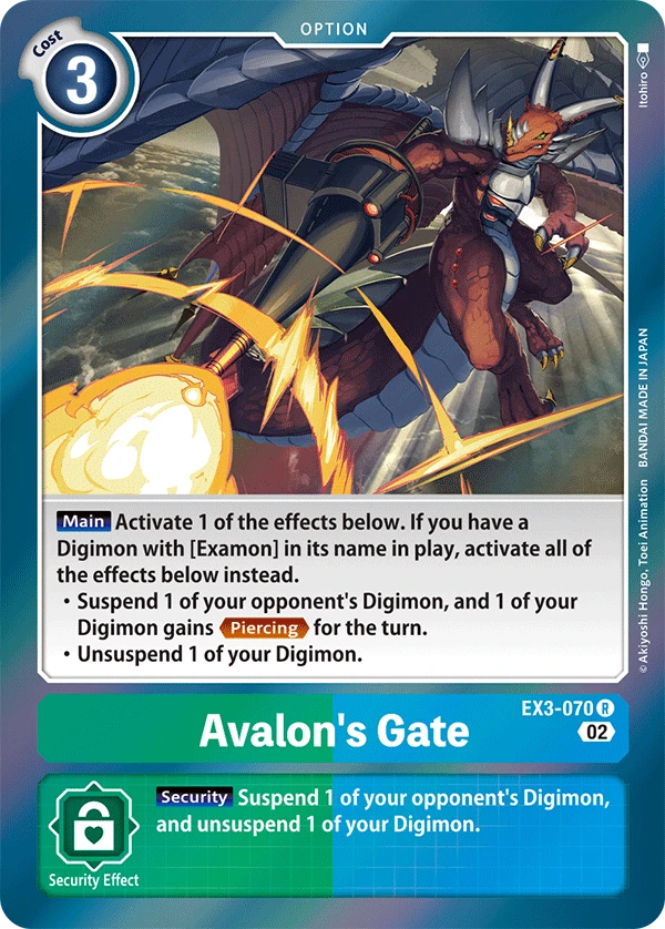Digimon Card Game Sammelkarte EX3-070 Avalon's Gate