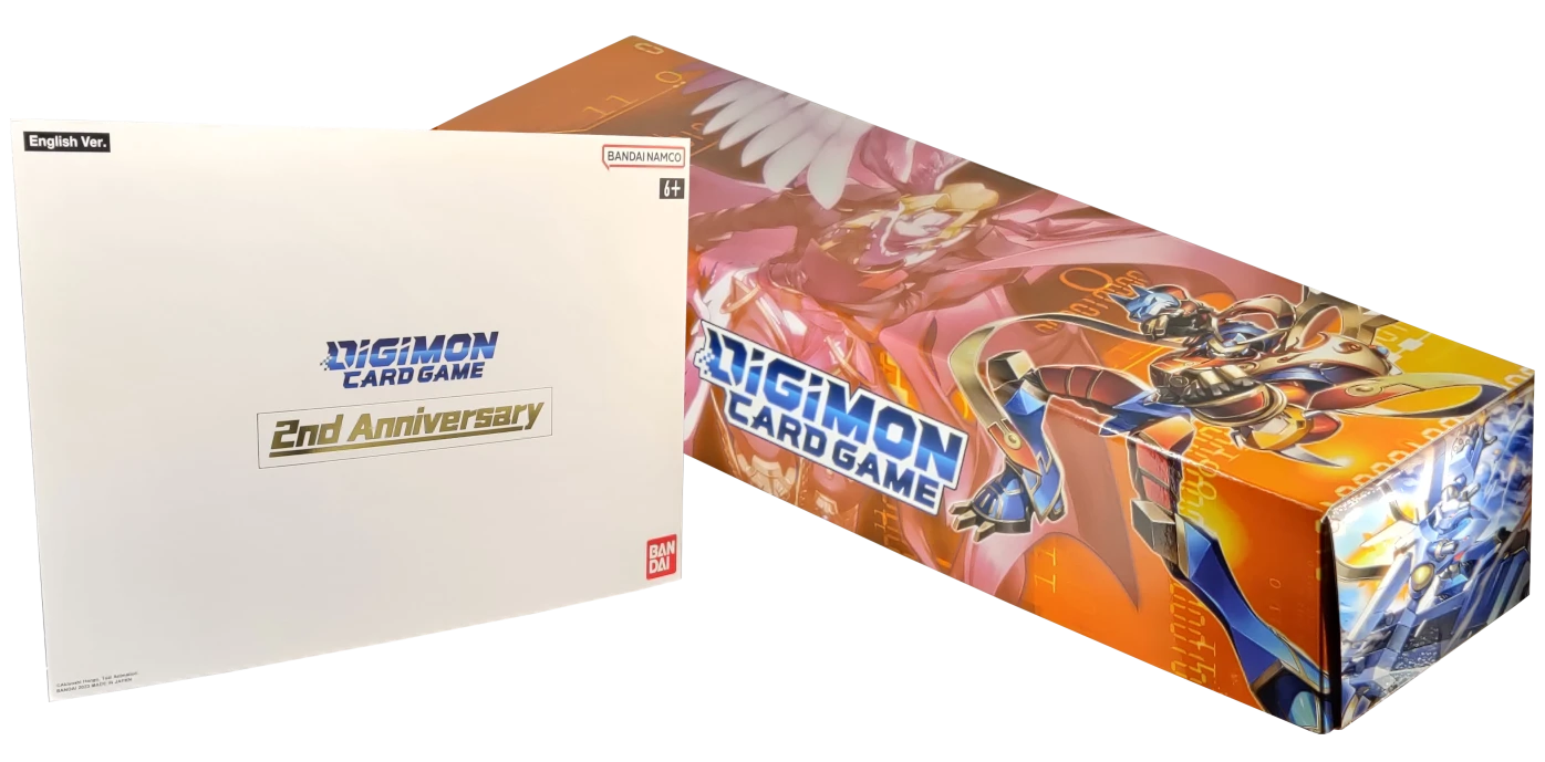 Digimon Card Game 2nd Anniversary Set PB-12E Box und Booklet