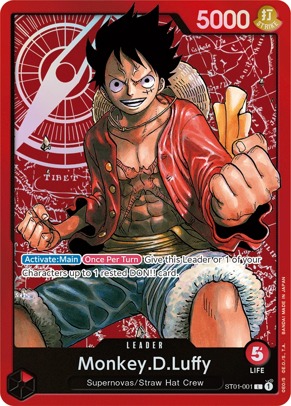 One Piece Card Game - Luffy Leader Karte ST1-001