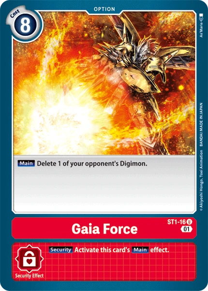 Gaia Force Alt Art Digimon Card Game