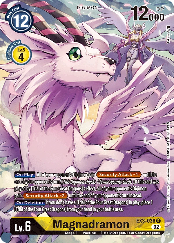 Digimon Card Game Sammelkarte EX3-036 Magnadramon alternatives Artwork 1