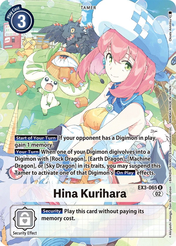 Digimon Card Game Sammelkarte EX3-065 Hina Kurihara alternatives Artwork 1
