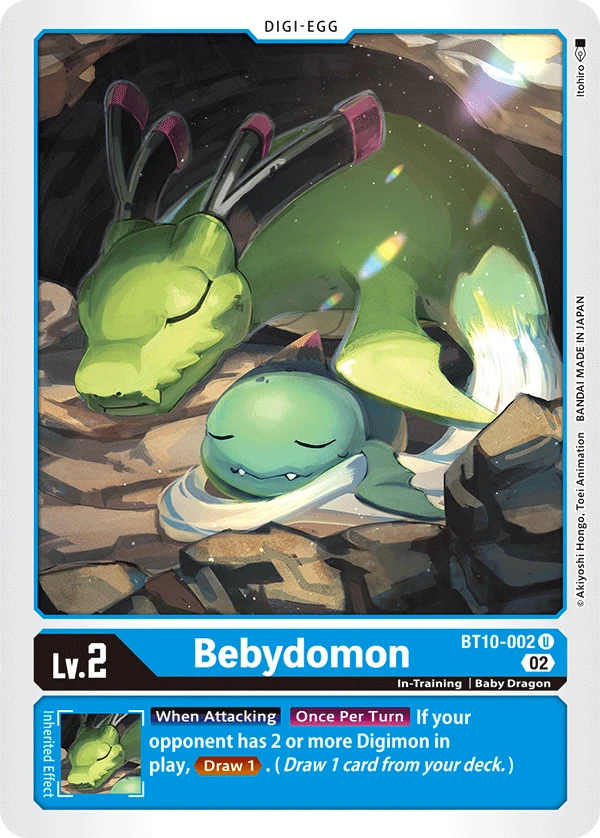 Digimon Card Game Sammelkarte BT10-002 Bebydomon