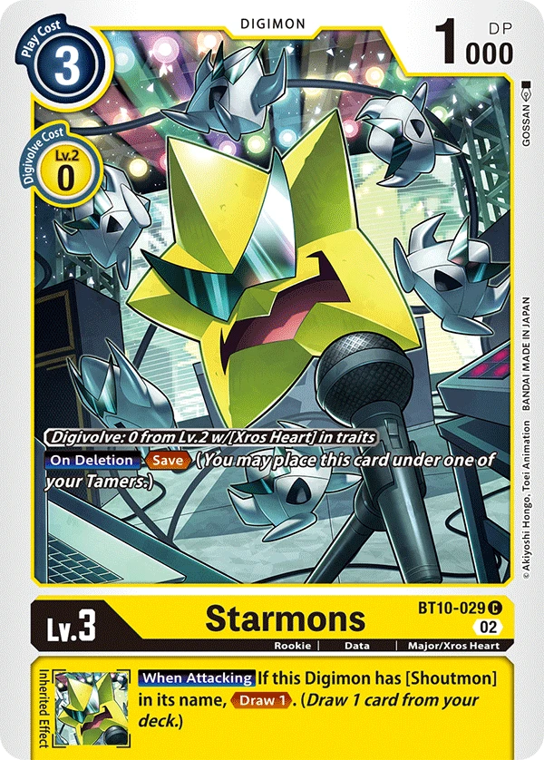 Digimon Card Game Sammelkarte BT10-029 Starmons