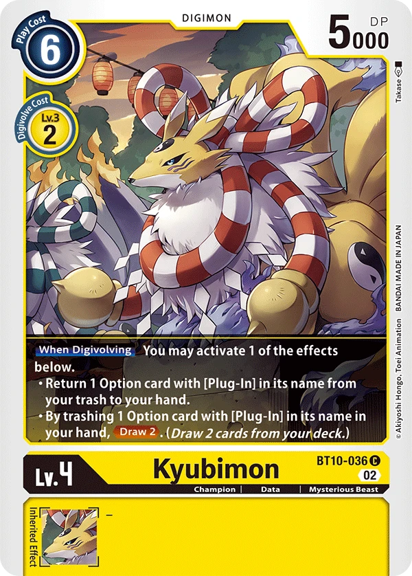 Digimon Card Game Sammelkarte BT10-036 Kyubimon