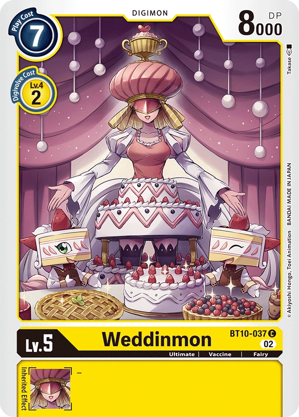 Digimon Card Game Sammelkarte BT10-037 Weddinmon