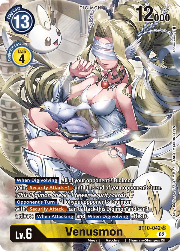 Digimon Card Game Sammelkarte BT10-042 Venusmon alternatives Artwork 1