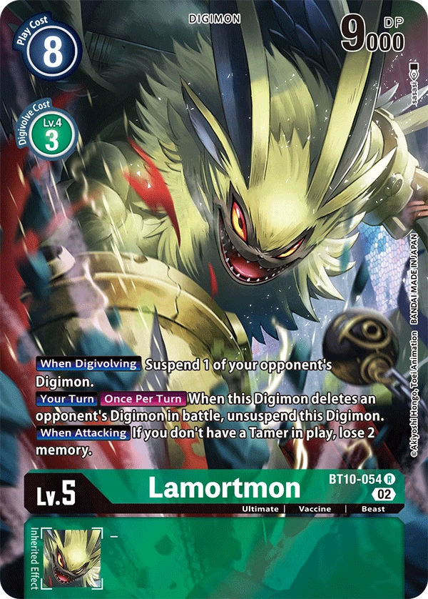 Digimon Card Game Sammelkarte BT10-054 Lamortmon alternatives Artwork 1