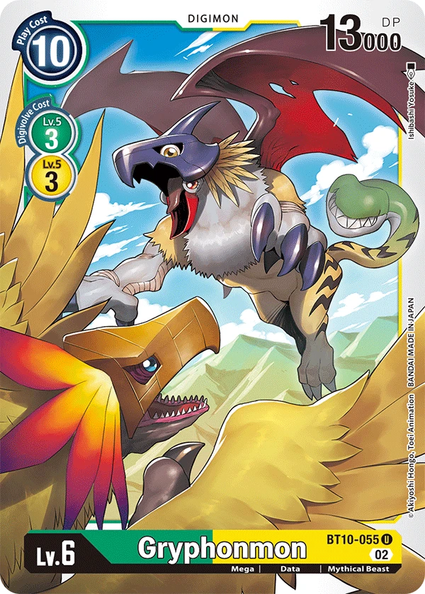 Digimon Card Game Sammelkarte BT10-055 Gryphonmon