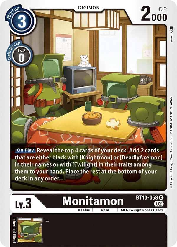 Digimon Card Game Sammelkarte BT10-058 Monitamon
