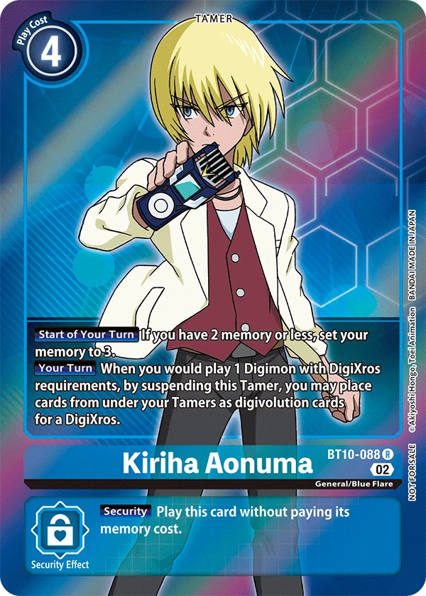 Digimon Card Game Sammelkarte BT10-088 Kiriha Aonuma alternatives Artwork 1