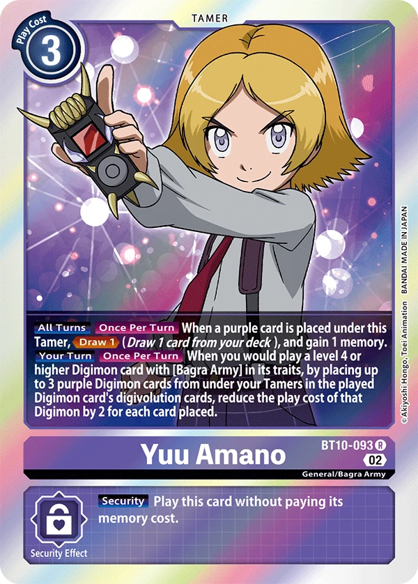 Digimon Card Game Sammelkarte BT10-093 Yuu Amano