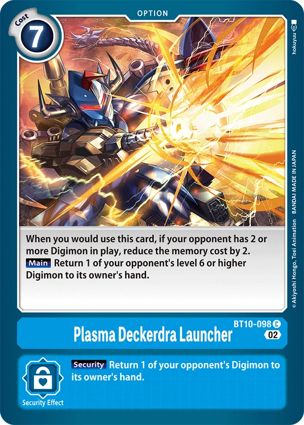 Digimon Card Game Sammelkarte BT10-098 Plasma Deckerdra Launcher