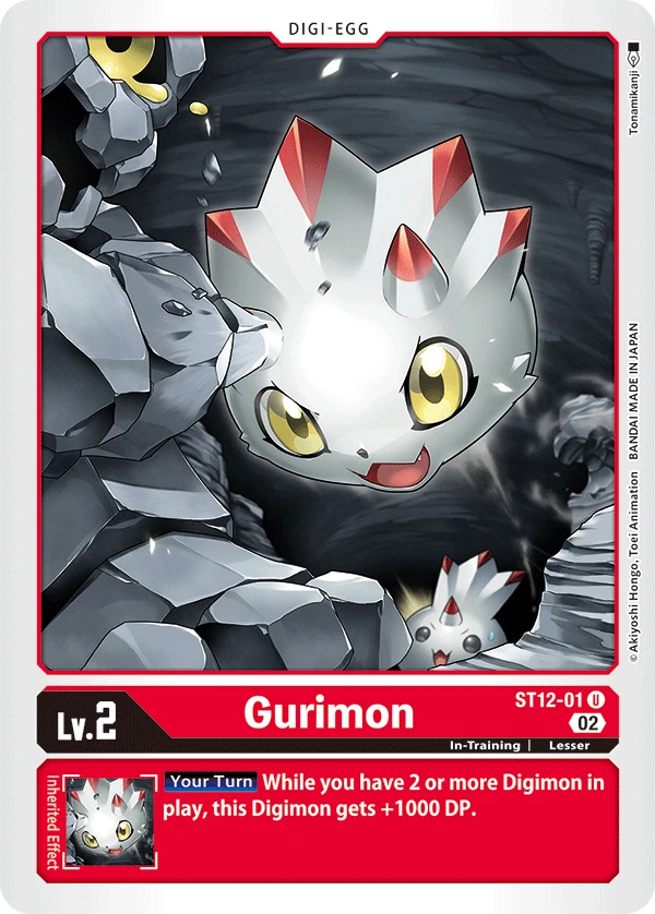 Digimon Card Game Sammelkarte ST12-01 Gurimon