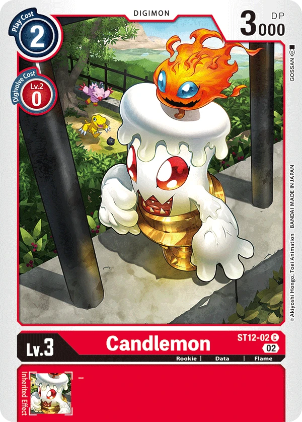 Digimon Card Game Sammelkarte ST12-02 Candlemon