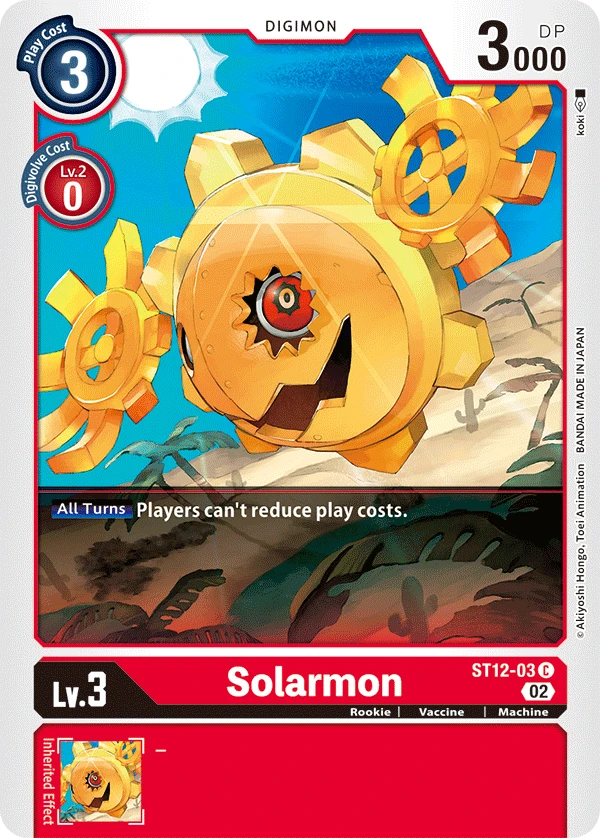 Digimon Card Game Sammelkarte ST12-03 Solarmon