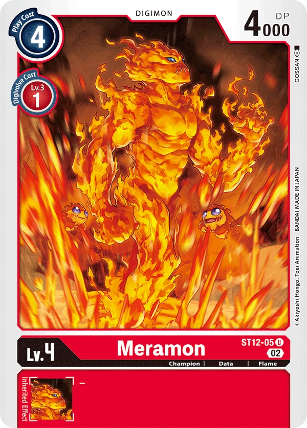 Digimon Card Game Sammelkarte ST12-05 Meramon