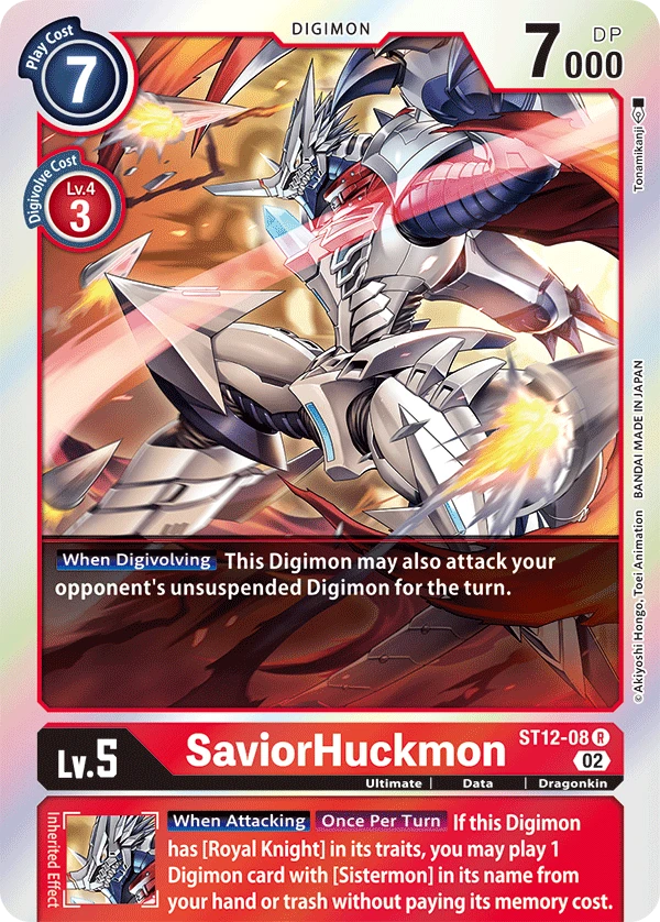 Digimon Card Game Sammelkarte ST12-08 SaviorHuckmon