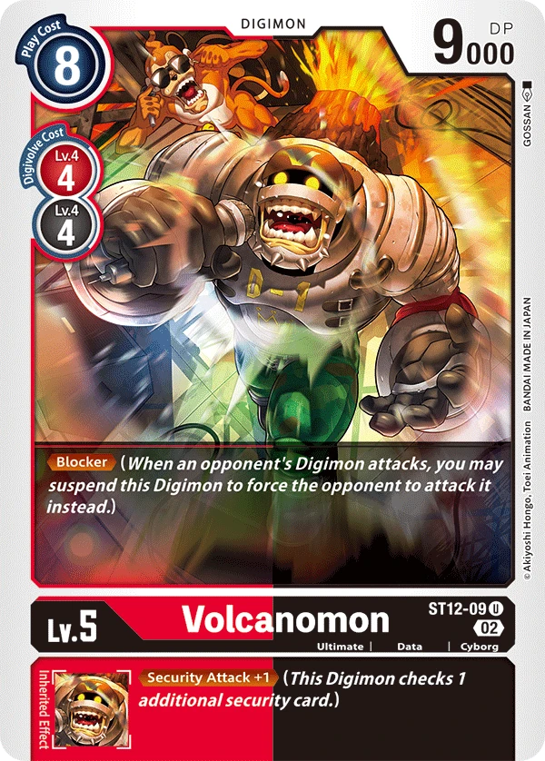 Digimon Card Game Sammelkarte ST12-09 Volcanomon