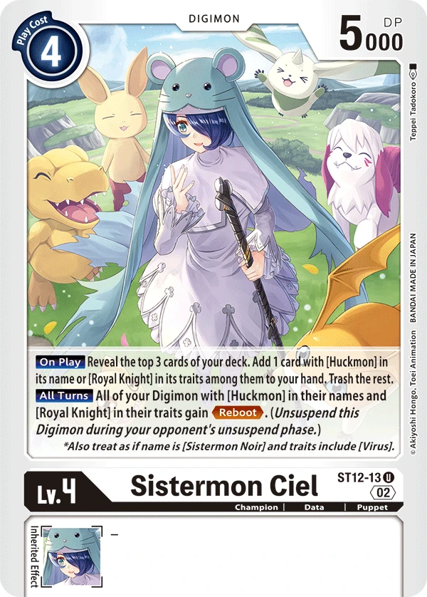 Digimon Card Game Sammelkarte ST12-13 Sistermon Ciel