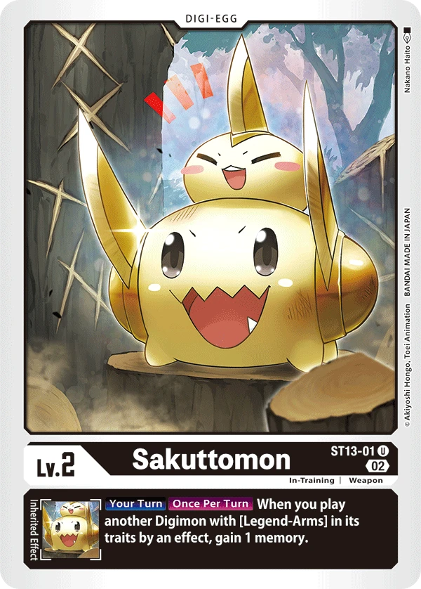 Digimon Card Game Sammelkarte ST13-01 Sakuttomon
