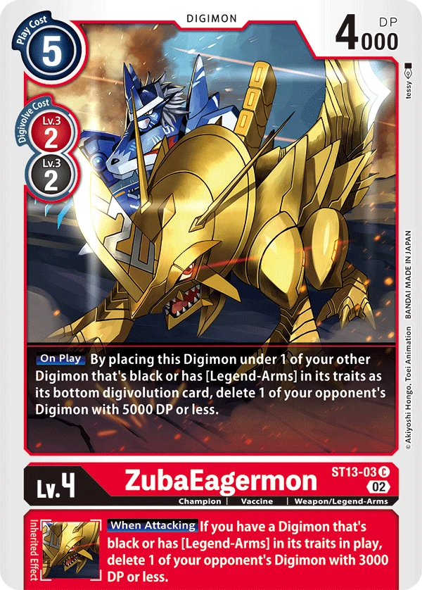 Digimon Card Game Sammelkarte ST13-03 ZubaEagermon